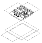 Превью картинка Газовая варочная панель Weissgauff HGG 451 BFV #12