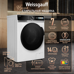 Превью картинка Стиральная машина с фронтальной загрузкой Weissgauff WM 40127 Color Touch Inverter Steam #1