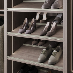 Картинка Duslar Ограничительный профиль ELLIOT для полки под обувь, длина 3000 мм, шампань