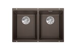 Превью картинка Гранитная мойка Blanсo SUBLINE 350/350-U SILGRANIT PuraDur кофе с отв.арм. InFino #1
