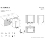Превью картинка Шкаф винный встраиваемый Винный холодильник (шкаф) компрессорный Dunavox DAUF-39.119DB.TO #3