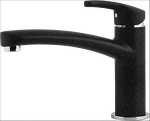 Превью картинка Смеситель для кухни GranFest 2523 Черный #1
