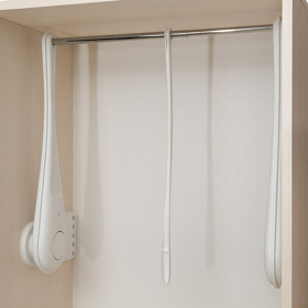 Картинка Servetto Телескопический пантограф ONLY для одежды, ширина 730-1190 мм, белый/хром