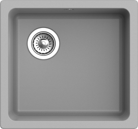 Картинка Rivelato BERKANA 45 подст.монтаж 1-чаш 485*455 grigio metallizzato