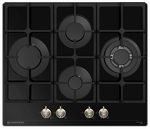 Превью картинка Газовая варочная панель Meferi MGH604BK GLASS RETRO #4