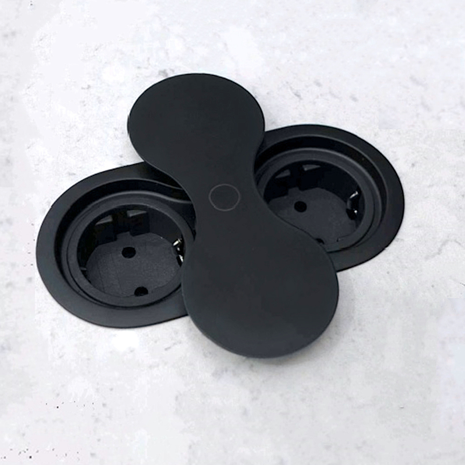 Фото SFL Розетка EIGHT, врезная, черный