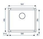 Превью картинка Гранитная мойка Zigmund & Shtain INTEGRA 500 Осенняя трава #2