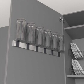 Картинка Duslar Держатель TRAVIS для 6 стаканов, алюминий/антрацит