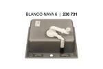 Превью картинка Гранитная мойка Blanсo NAYA 6 SILGRANIT белый #7