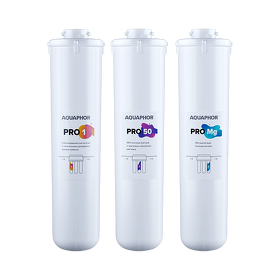 Картинка Аквафор Комплект модулей сменных фильтрующих Pro1– Pro50 – ProMg