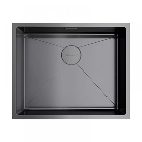 Картинка Omoikiri Taki 54-U/IF-GM нерж. сталь/вороненая сталь