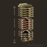 Превью картинка Шкаф винный  Meyvel Винный холодильник (шкаф) компрессорный MEYVEL MV98-KBT3 (Slim) #2