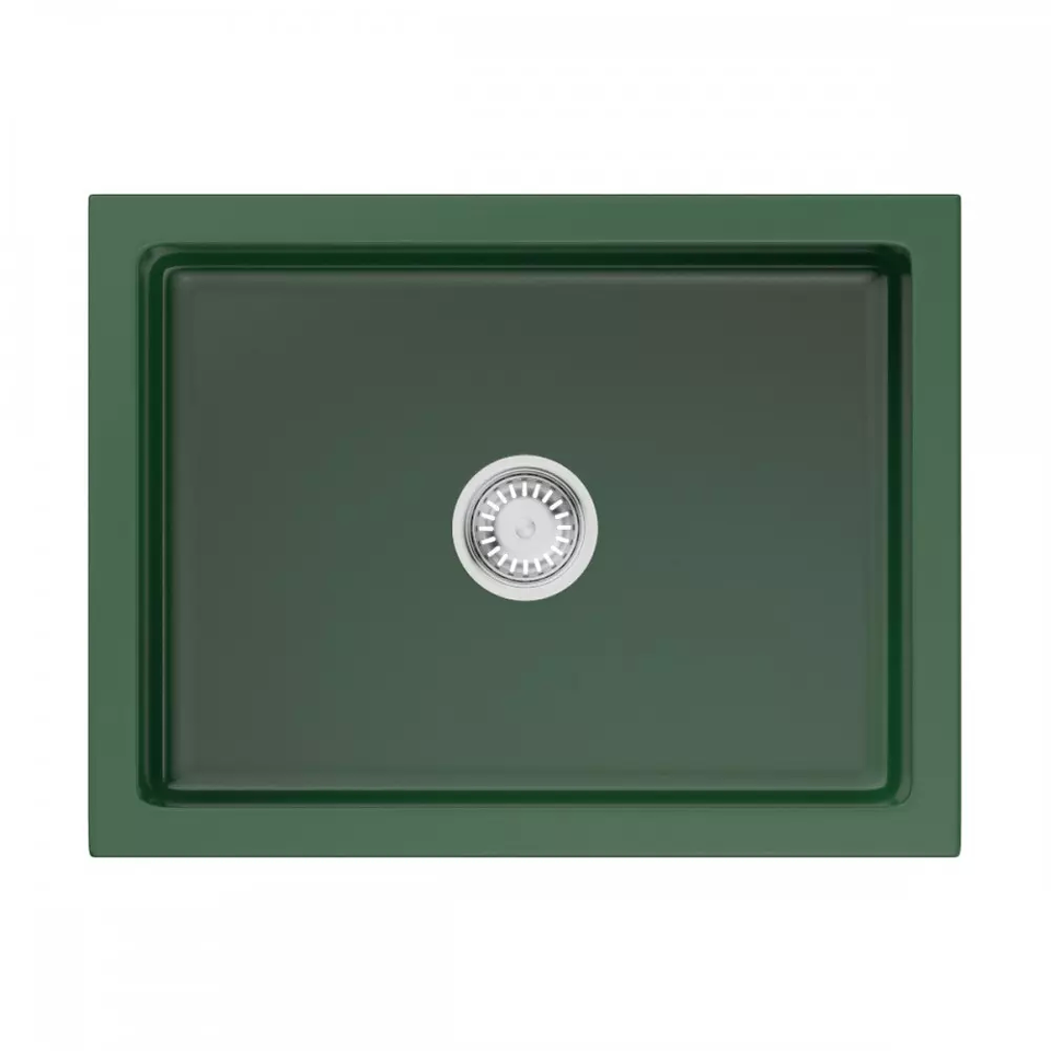 Фото Гранитная мойка Omoikiri Mikura 61-RG Glossy Natceramic/royal green глянцевый