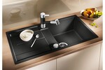 Превью картинка Гранитная мойка Blanсo METRA 5 S-F SILGRANIT PuraDur темная скала, с клапаном-автоматом #2