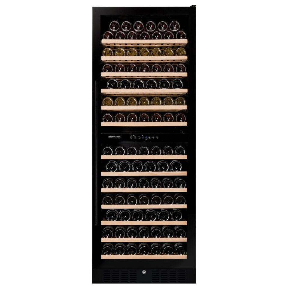 Фото Шкаф винный встраиваемый Винный холодильник (шкаф) компрессорный Dunavox DX-108.330DB