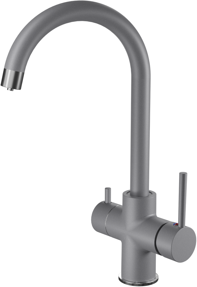 Фото Смеситель для кухни GranFest Z-5422 Темно-серый