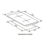 Превью картинка Индукционная варочная панель домино Meferi MIH302WH POWER #11