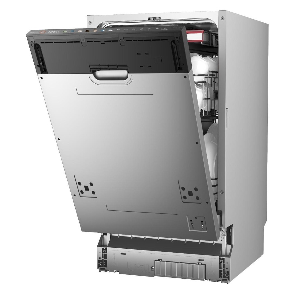 Фото Посудомоечная машина 45см встраиваемая Toshiba DW-10B2(B)-RU