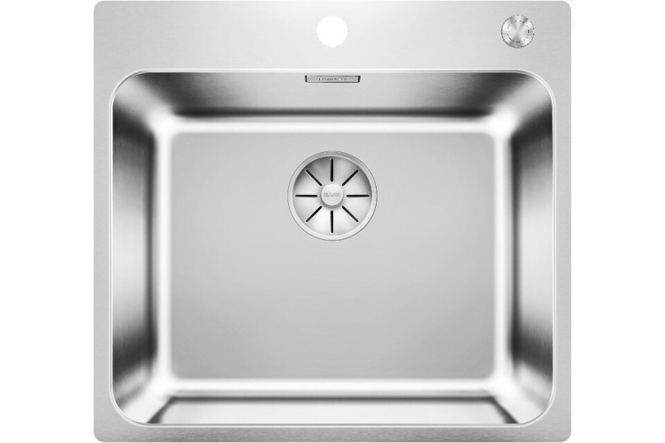 Фото Металлическая мойка Blanсo SOLIS 500-IF/A нерж.сталь полированная с отв. арм. InFino®