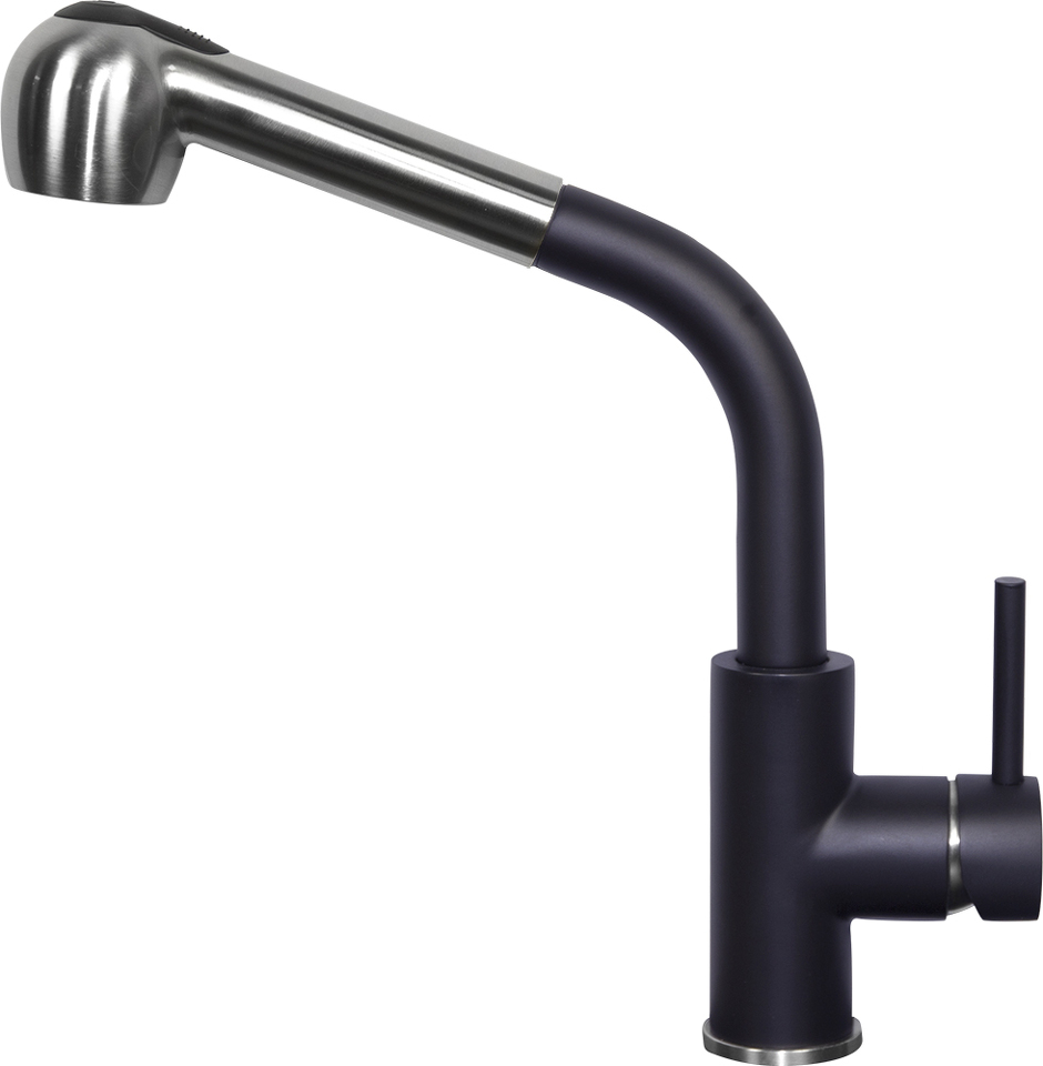 Фото Смеситель для кухни Zigmund & Shtain ZS 1200 L Чёрный базальт