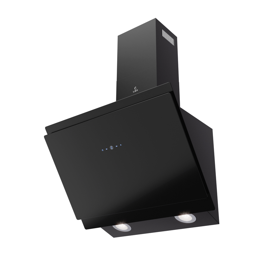 Фото Наклонная вытяжка Lex FURIA 600 BLACK воздухоочиститель