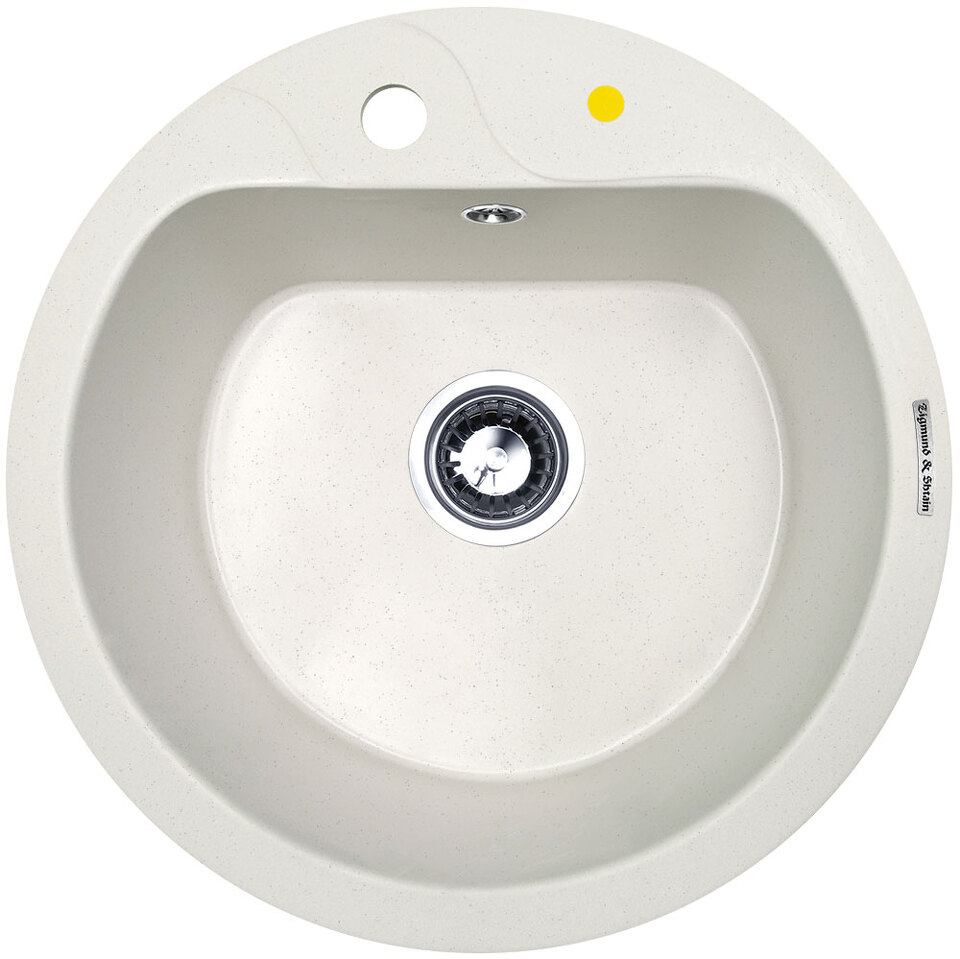 Фото Гранитная мойка Zigmund & Shtain KREIS 505F Каменная соль