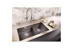 Превью картинка Гранитная мойка Blanсo SUBLINE 480/320-U SILGRANIT PuraDur  антрацит c отв.арм. InFino #2