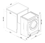 Превью картинка Машина стиральная встраиваемая Haier HWQ90B416FWB-RU #12