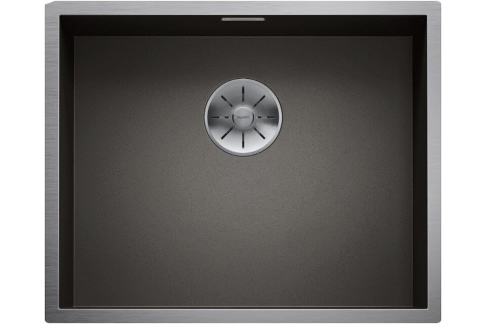Фото Гранитная мойка Blanсo ZEROX 500-U нерж.сталь Dark Steel с отв. арм. InFino®