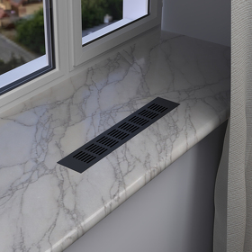 Картинка Duslar Решетка вентиляционная 500х60 мм, черный