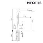 Превью картинка Смеситель для кухни Maunfeld MFQT-16LGR #2