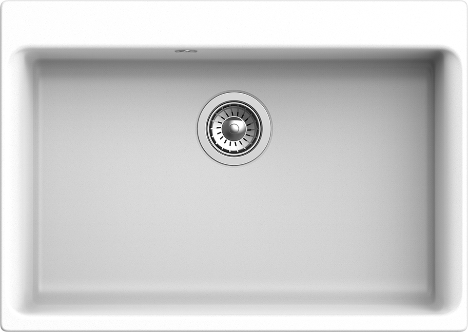 Фото Кварцевая мойка Rivelato AXEL 70 1-чаша 730*520мм brina