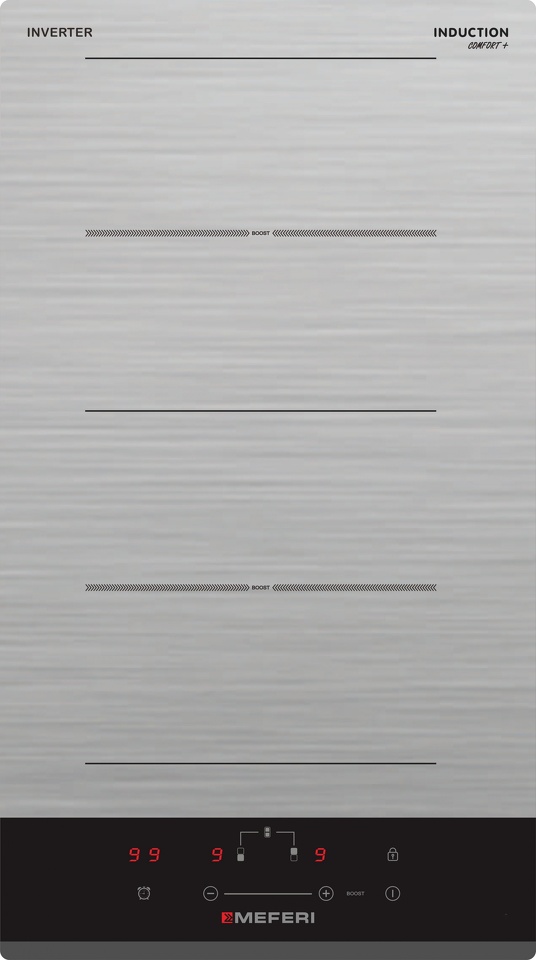 Фото Индукционная варочная панель домино Meferi MIH302GR Comfort PLUS