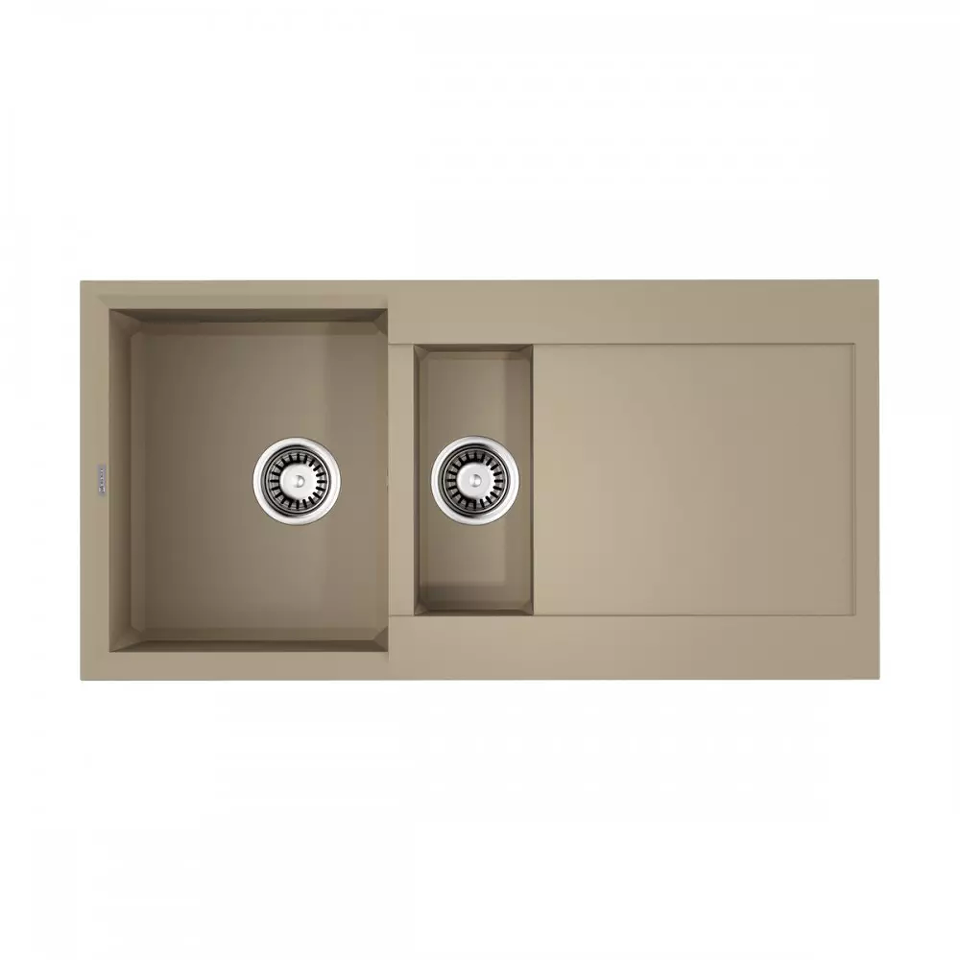 Фото Гранитная мойка Omoikiri Sakaime 100-2-CH Tetogranit/шампань