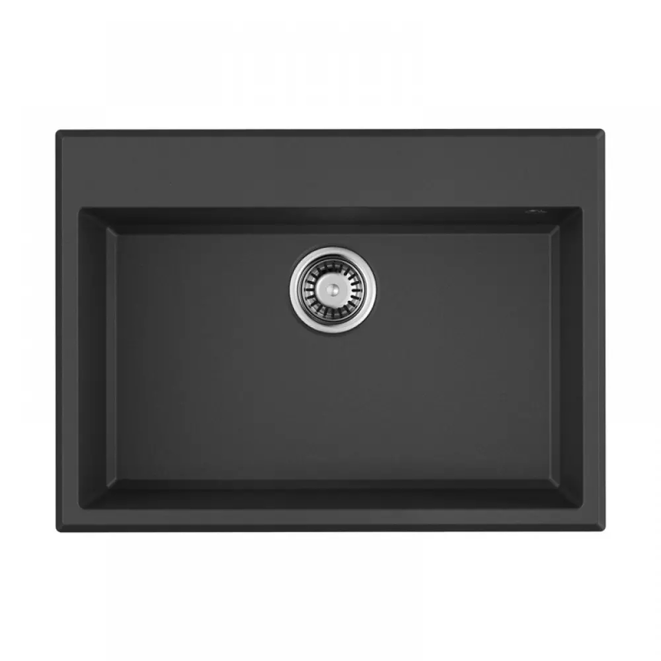 Фото Гранитная мойка Omoikiri Tedori 68-BL Tetogranit/черный