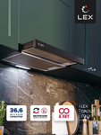 Превью картинка Встраиваемая вытяжка Lex HONVER 2M 600 BLACK воздухоочиститель #2