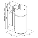 Превью картинка Цилиндрическая вытяжка KRONA TETIS 400 INOX 4P #3