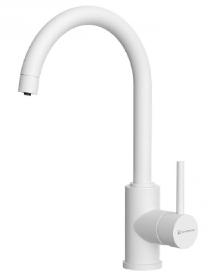 Фото Смеситель для кухни Omoikiri Shinagawa 2 Plus-WH латунь/белый