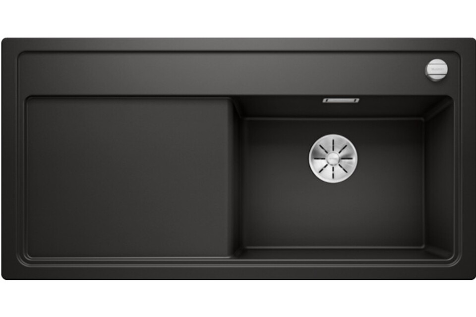 Фото Гранитная мойка Blanсo BLANCO ZENAR XL 6S (чаша справа) SILGRANIT черный с кл.-авт. InFino
