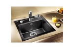 Превью картинка Гранитная мойка Blanсo DALAGO 5 SILGRANIT PuraDur черный с клапаном-автоматом #3