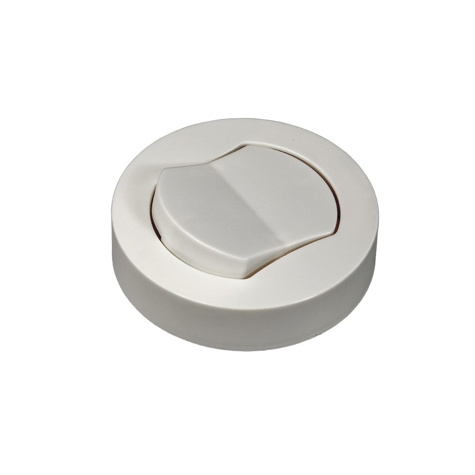 Фото Механический выключатель DLIGHT, вход/выход - вилка/розетка, 1 клавиша, белый