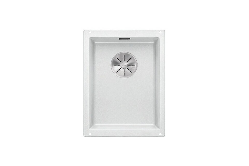 Фото Гранитная мойка Blanсo SUBLINE 320-U SILGRANIT PuraDur белый с отв.арм. InFino