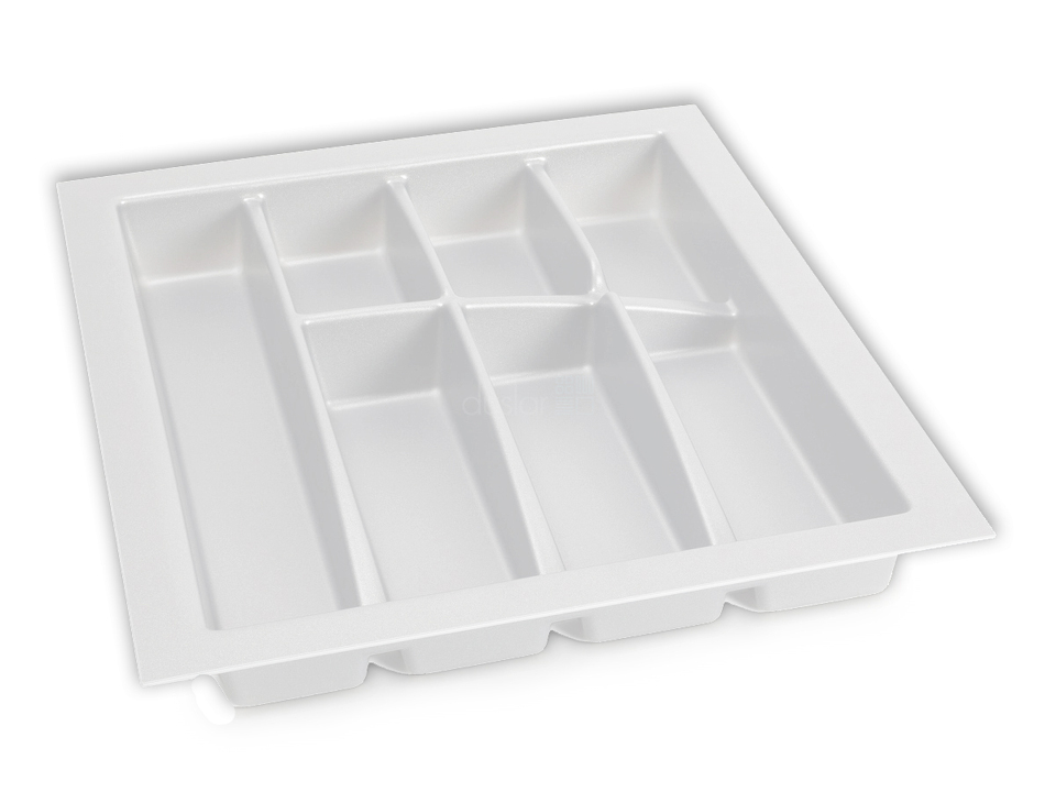 Фото Dirks Лоток LINE для столовых приборов, ширина фасада 450 мм, 368х473х56 мм, белый 