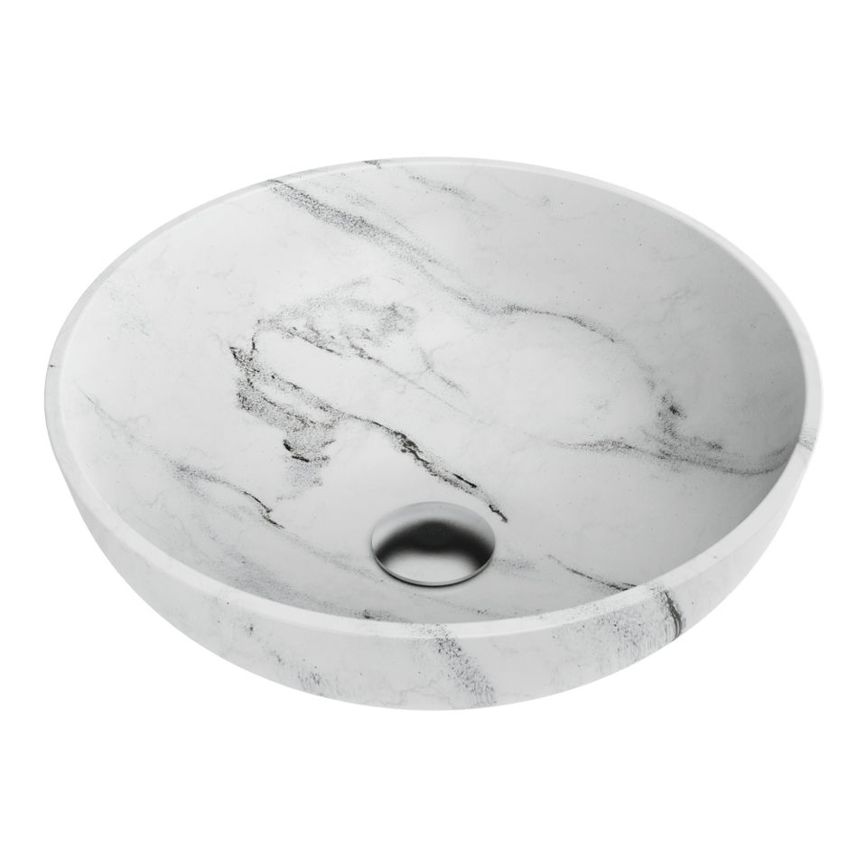 Фото Omoikiri Hitomi-WH Marble Natceramic/WH Marble