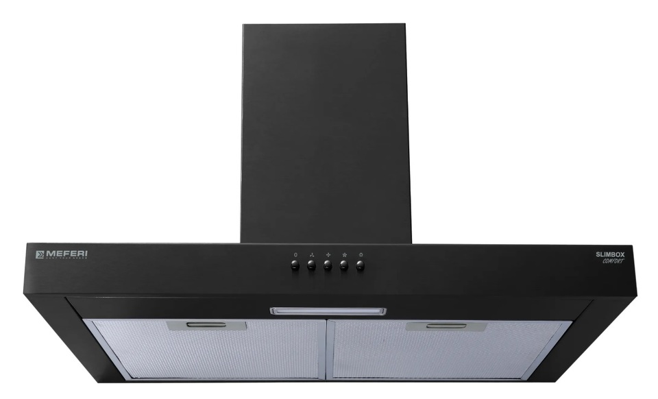 Фото Т-образная вытяжка  Meferi SlimBox60BK LIGHT