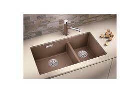 Картинка Blanсo SUBLINE 430/270-U SILGRANIT PuraDur черный c отв.арм. InFino