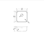 Превью картинка Металлическая мойка Omoikiri Omi 44-U/I Quadro-IN нерж. сталь/нержавеющая сталь #2