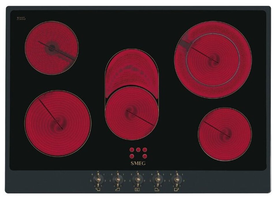 Фото Электрическая варочная панель Smeg P875AO