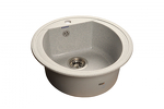 Превью картинка Мраморная мойка GranFest R-500 серый #1