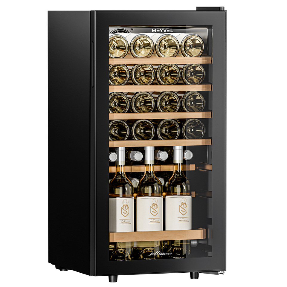Фото Шкаф винный  Meyvel Винный холодильник (шкаф) компрессорный MEYVEL MV28-KBF1